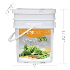 EasyPrep Very Veggie Bucket - 156 Servings