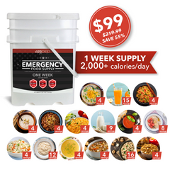 EasyPrep Emergency Food Supply Bucket - One Week